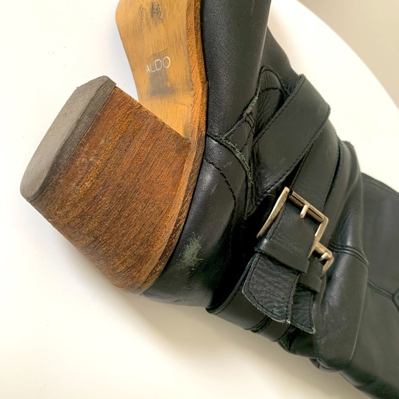 ALDO black western-styled leather boots - 8.5 - Picture 8 of 10